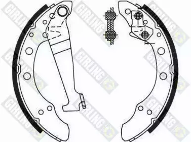 5180929 GIRLING Комплект тормозных колодок
