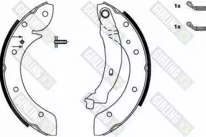 5186201 GIRLING Комплект тормозных колодок
