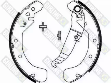 5186371 GIRLING Комплект тормозных колодок