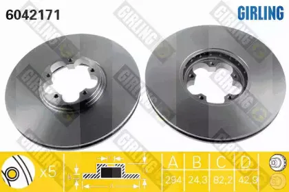 6042171 GIRLING Тормозной диск