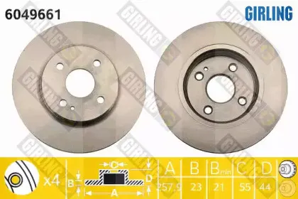 6049661 GIRLING Тормозной диск