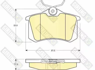 6113301 GIRLING Комплект тормозных колодок, дисковый тормоз