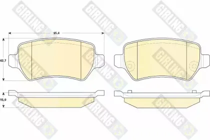 6118311 GIRLING Комплект тормозных колодок, дисковый тормоз