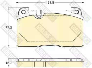 6120225 GIRLING Комплект тормозных колодок, дисковый тормоз