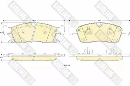 6146042 GIRLING Комплект тормозных колодок, дисковый тормоз