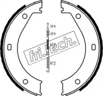 1019.023K fri.tech. Комплект тормозных колодок, стояночная тормозная система