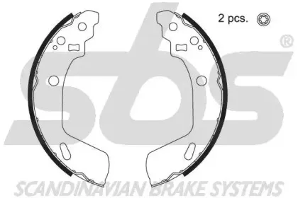 18492752813 sbs Комплект тормозных колодок