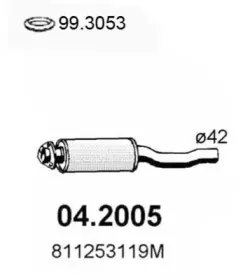 04.2005 ASSO Предглушитель выхлопных газов