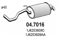 04.7016 ASSO Глушитель выхлопных газов конечный