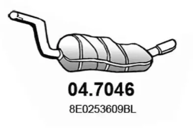 04.7046 ASSO Глушитель выхлопных газов конечный
