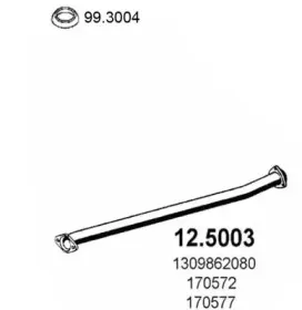 12.5003 ASSO Труба выхлопного газа