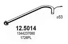 12.5014 ASSO Труба выхлопного газа