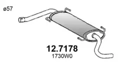 12.7178 ASSO Глушитель выхлопных газов конечный