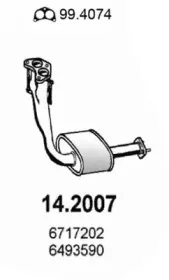 14.2007 ASSO Предглушитель выхлопных газов