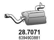 28.7071 ASSO Глушитель выхлопных газов конечный