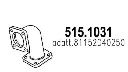 515.1031 ASSO Труба выхлопного газа