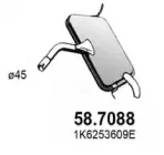 58.7088 ASSO Глушитель выхлопных газов конечный