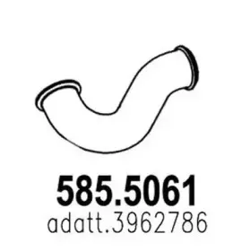 585.5061 ASSO Труба выхлопного газа