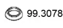 99.3078 ASSO Уплотнительное кольцо, труба выхлопного газа