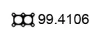99.4106 ASSO Прокладка, труба выхлопного газа