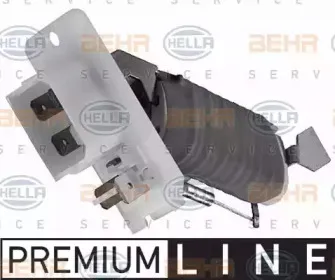 9XX 009 122-001 HELLA Сопротивление, вентилятор салона