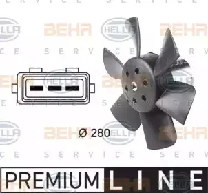 8EW 009 144-391 HELLA Вентилятор, охлаждение двигателя
