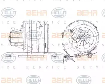 8EW 009 157-051 HELLA Вентилятор салона