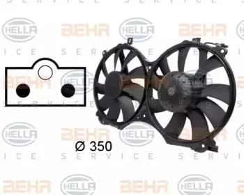 8EW 009 158-741 HELLA Вентилятор, охлаждение двигателя