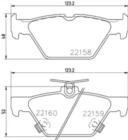 8DB 355 023-341 HELLA Комплект тормозных колодок, дисковый тормоз