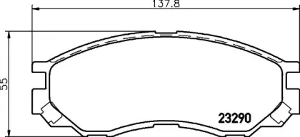 8DB 355 027-461 HELLA Комплект тормозных колодок, дисковый тормоз