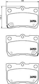 8DB 355 029-701 HELLA Комплект тормозных колодок, дисковый тормоз