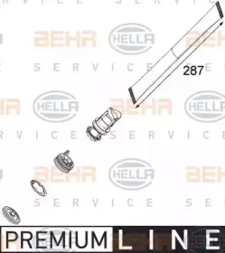 8FT 351 001-561 HELLA Осушитель, кондиционер