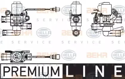 9XL 351 024-501 HELLA Регулирующий клапан охлаждающей жидкости