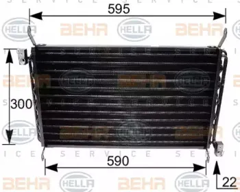 8FC 351 035-661 HELLA Конденсатор, кондиционер