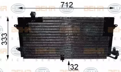 8FC 351 037-181 HELLA Конденсатор, кондиционер