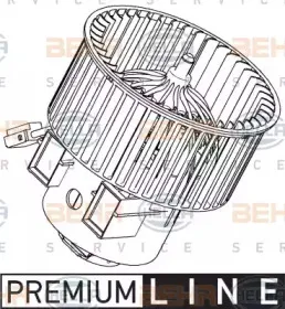 8EW 351 040-461 HELLA Вентилятор салона