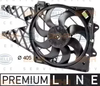 8EW 351 042-631 HELLA Вентилятор, охлаждение двигателя