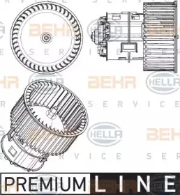 8EW 351 104-431 HELLA Вентилятор салона