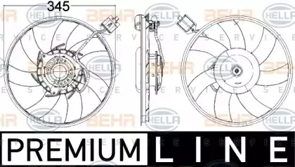 8EW 351 104-481 HELLA Вентилятор, охлаждение двигателя