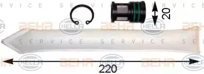 8FT 351 193-091 HELLA Осушитель, кондиционер