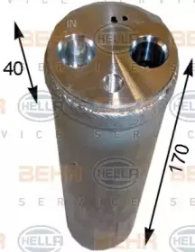 8FT 351 193-191 HELLA Осушитель, кондиционер