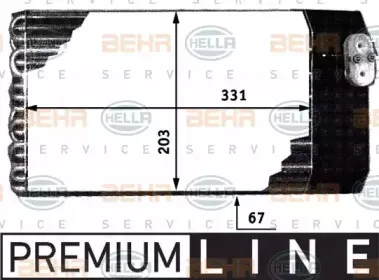8FV 351 210-581 HELLA Испаритель, кондиционер