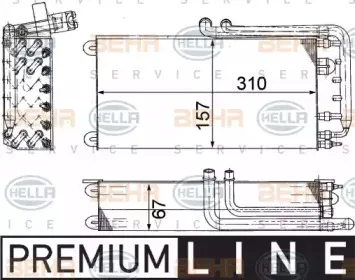 8FV 351 210-791 HELLA Испаритель, кондиционер