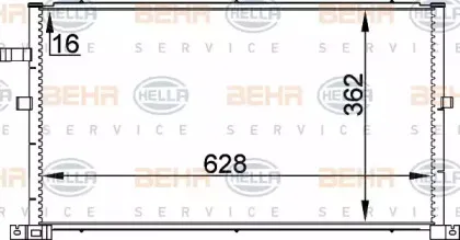 8FC 351 300-324 HELLA Конденсатор, кондиционер