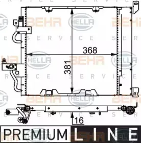8FC 351 301-751 HELLA Конденсатор, кондиционер