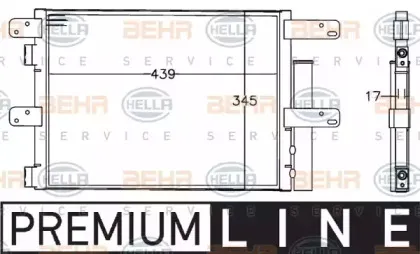 8FC 351 307-601 HELLA Конденсатор, кондиционер