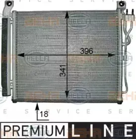 8FC 351 309-391 HELLA Конденсатор, кондиционер