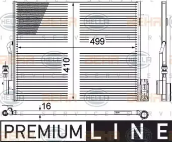 8FC 351 309-561 HELLA Конденсатор, кондиционер