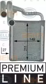 8FH 351 315-711 HELLA Теплообменник, отопление салона