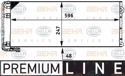 8FC 351 317-611 HELLA Конденсатор, кондиционер